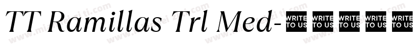 TT Ramillas Trl Med字体转换